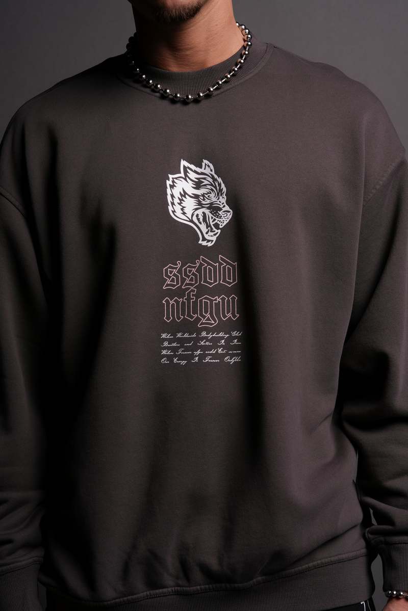 Darc Sport Breath Of Wolves London Crewneck Wolf Gray | MNKFR-9634