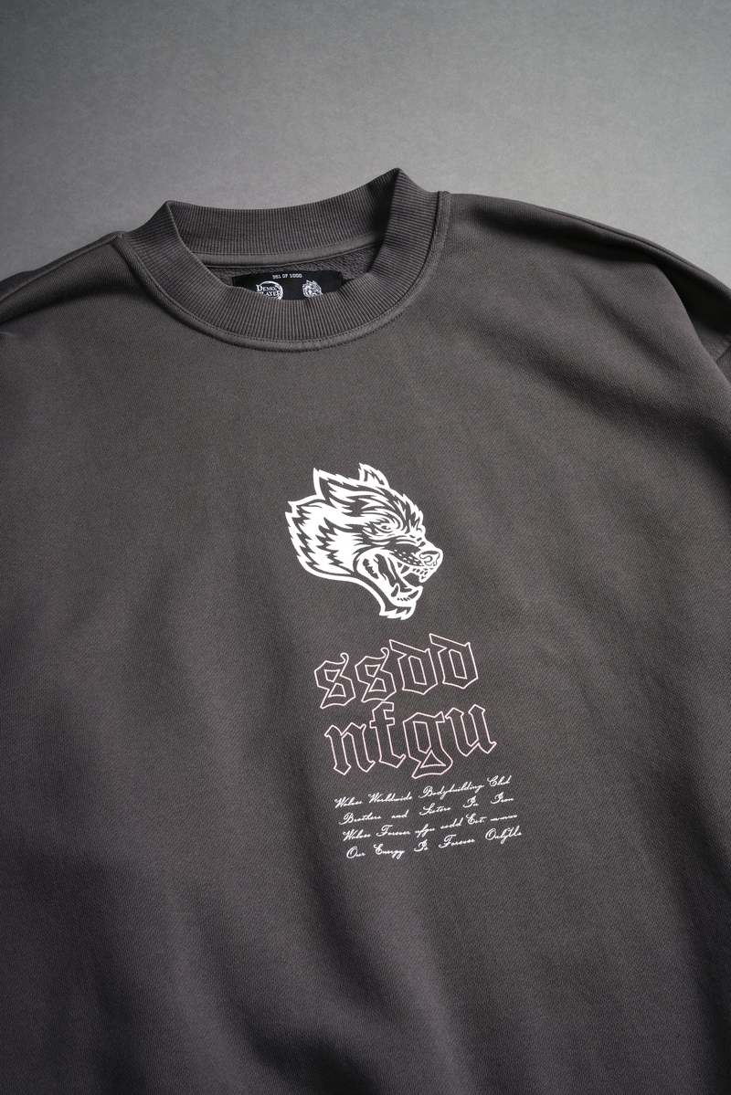 Darc Sport Breath Of Wolves London Crewneck Wolf Gray | MNKFR-9634