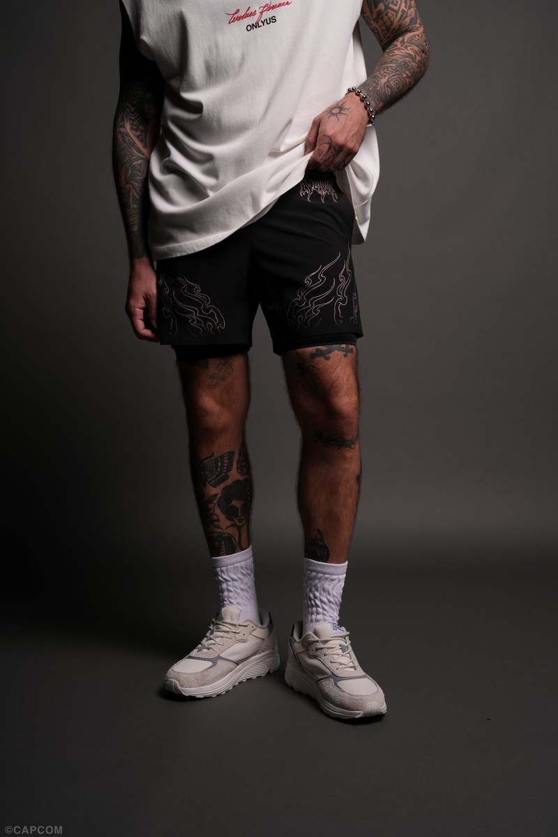 Darc Sport Eternal Flame Compression Shorts Negros | UZWXE-9421