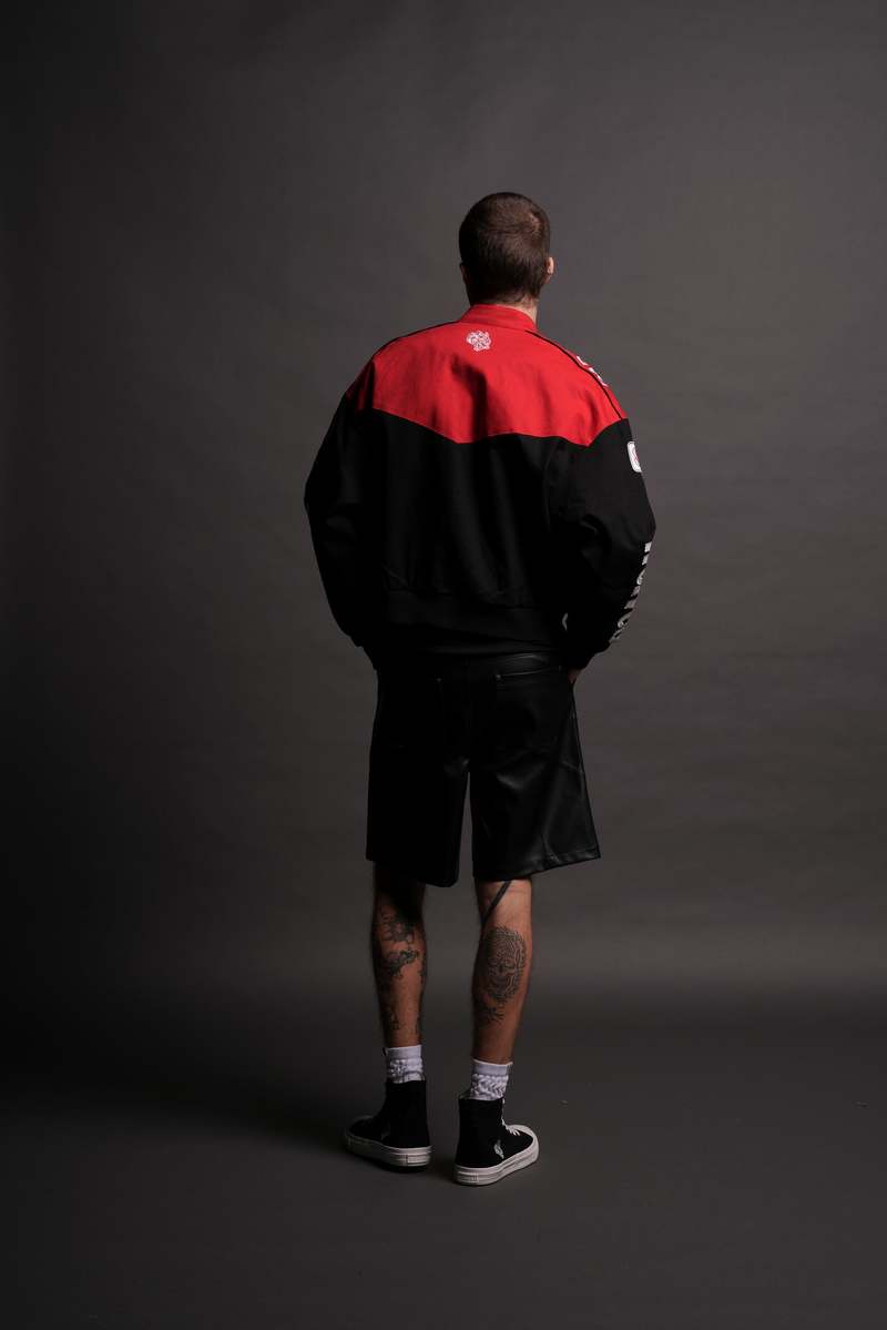 Darc Sport Frontier Gordon Unisex Racing Jacket Black/Red | KNLWA-5029