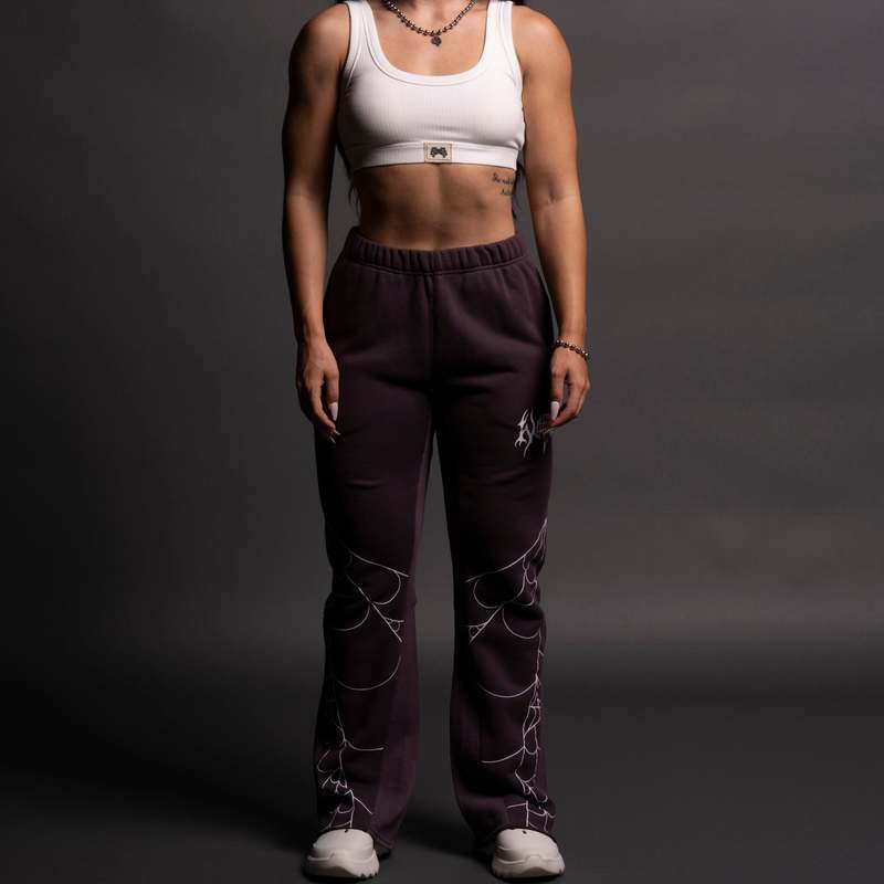 Darc Sport In Our Web Flare Sweat Pants Morados | NTAOU-0164