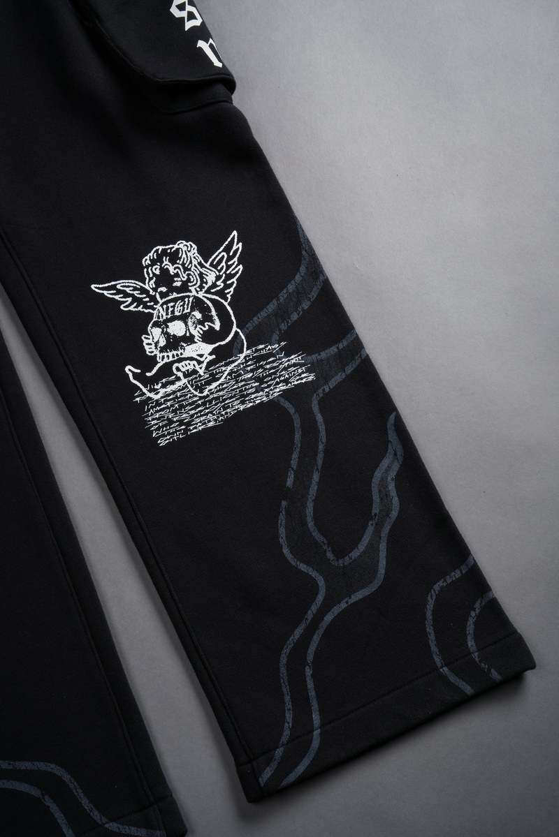 Darc Sport Infernal Bloom Bigelow Cargo Sweat Pants Negros | SGJNT-7820
