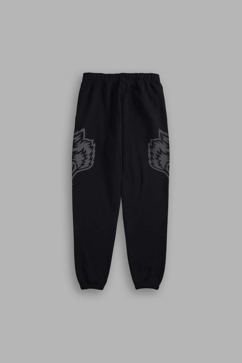 Darc Sport Loyalty Wolf Post Lounge Sweats Negros | YNBXS-1489