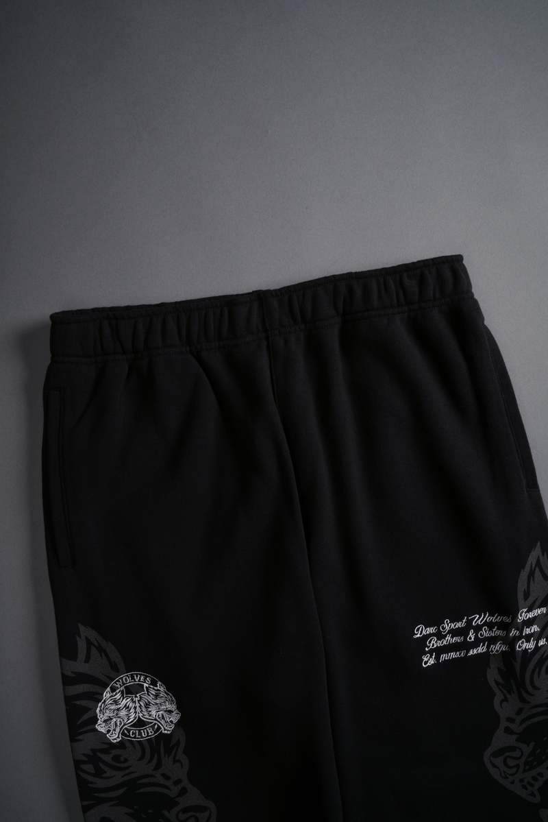 Darc Sport Loyalty Wolf Post Lounge Sweats Negros | YNBXS-1489