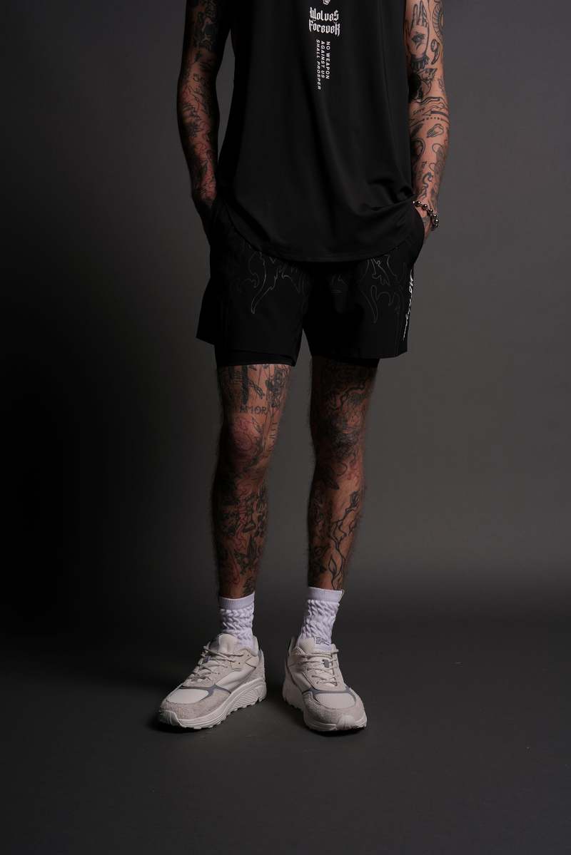 Darc Sport Passion Compression Shorts Negros | QAGXL-5196
