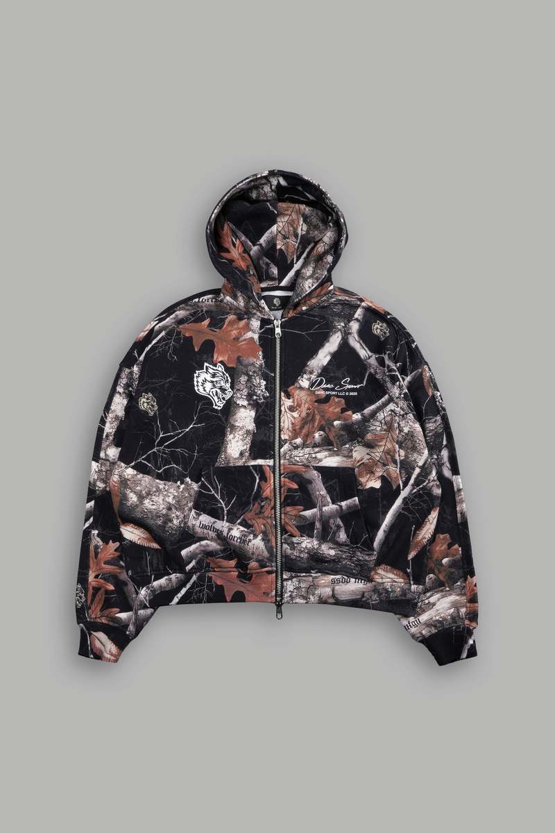 Darc Sport Respect The Wolves Darco Double Zip Hoodie Camuflados | MELIH-6189