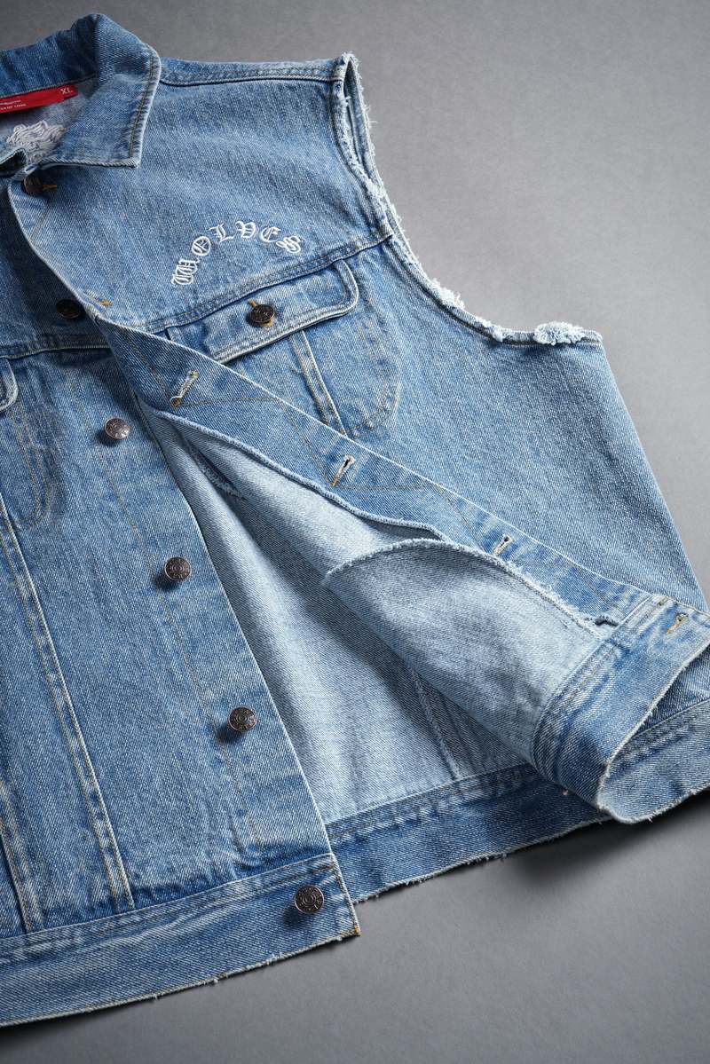 Darc Sport Rose Chopper Clint American Denim Vest Azules | YDNMX-7054
