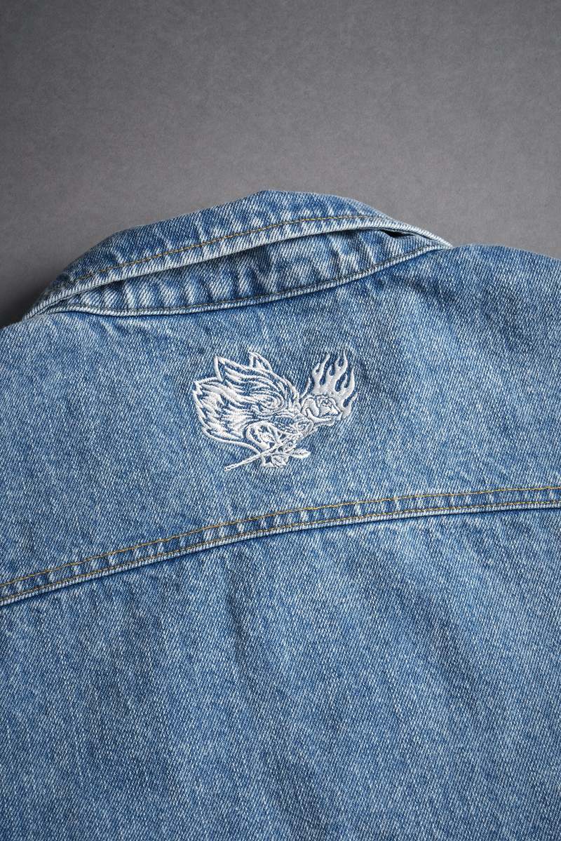 Darc Sport Rose Chopper Clint American Denim Vest Azules | YDNMX-7054