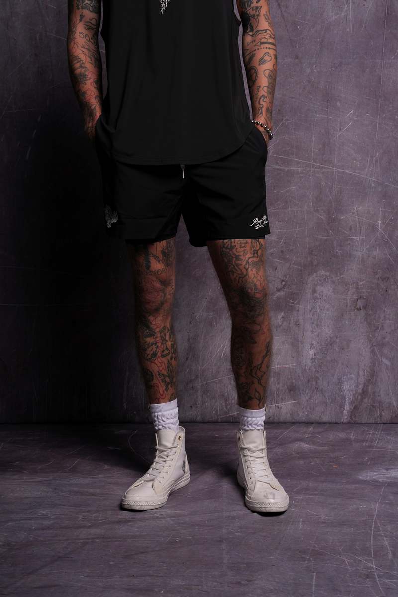 Darc Sport Roses While We're Here Compression Shorts Negros | HJWML-4036
