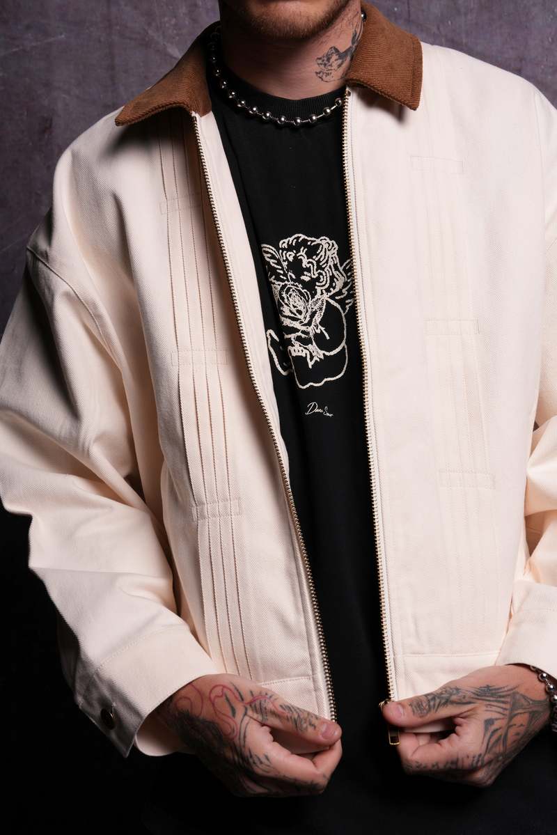 Darc Sport Roses While We're Here Dillon Jacket Creme | TZBCY-9463