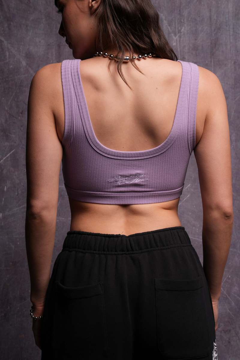 Darc Sport Roses While We're Here Wellness Bra Ghost Orchid | WXKFP-4765