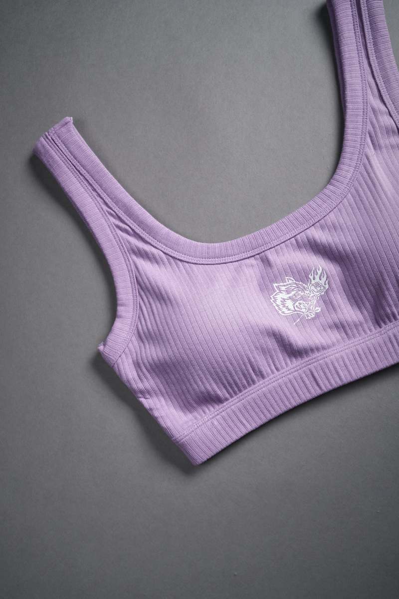 Darc Sport Roses While We're Here Wellness Bra Ghost Orchid | WXKFP-4765