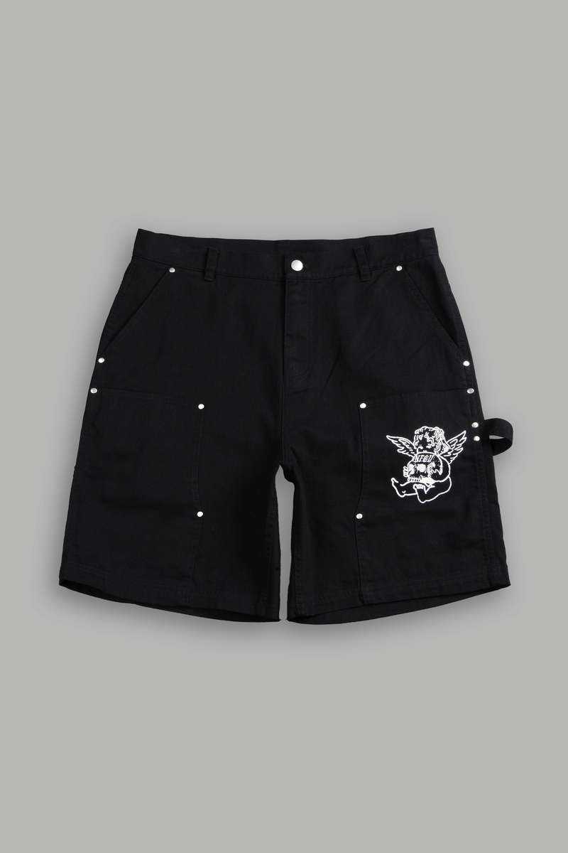 Darc Sport Wolf Rose Clark Utility Shorts Negros | PHUCL-3642