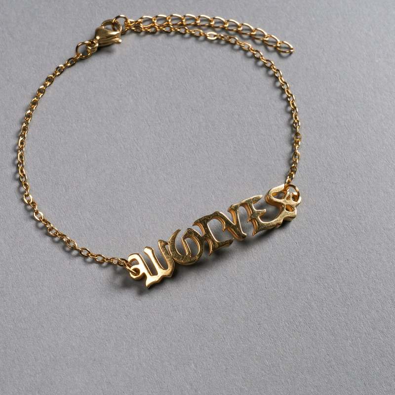 Darc Sport Wolves Cable Chain Bracelet Dorados | XWJUD-8917