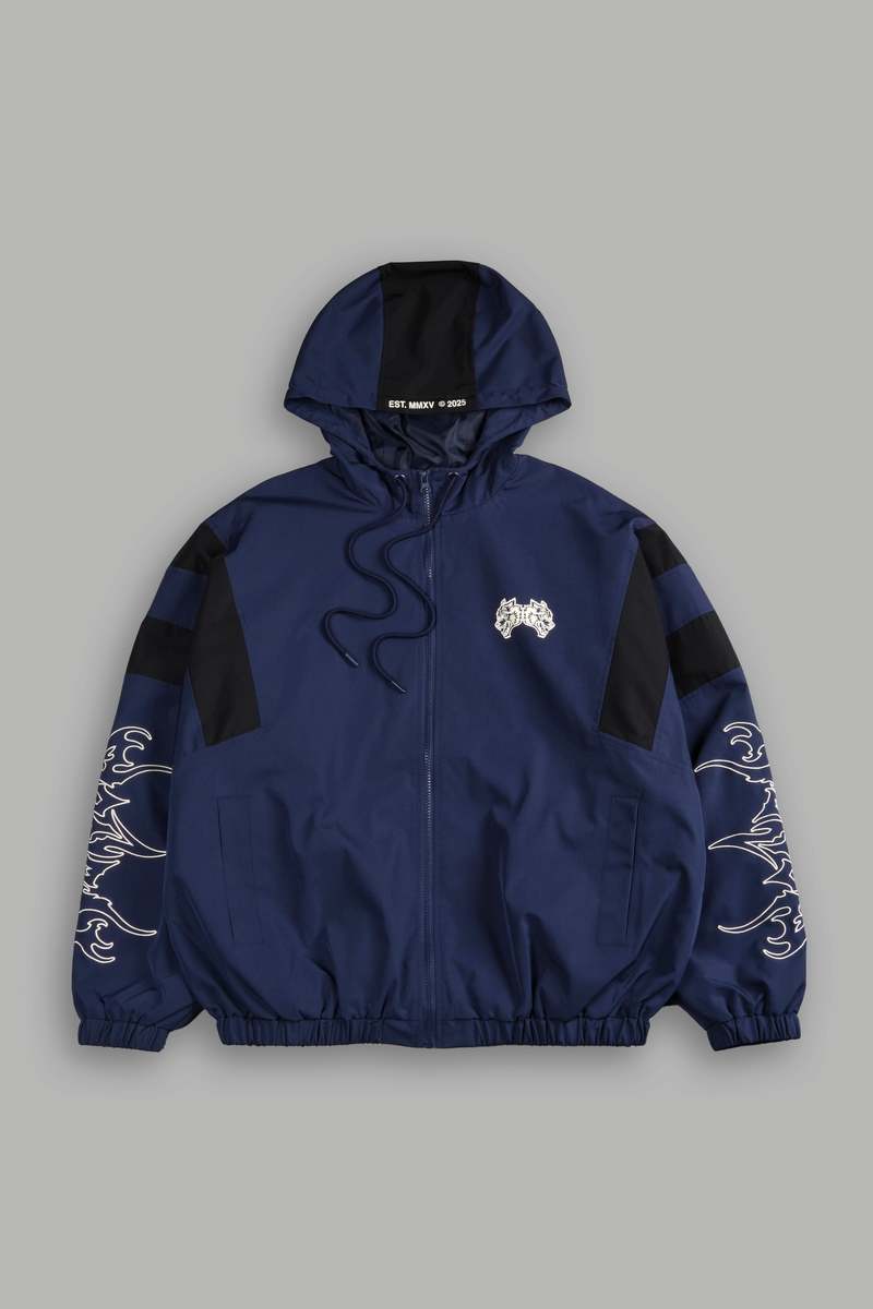 Darc Sport Wolves Hesh Brolic Track Jacket Storm Blue/Black | EKMVC-1370