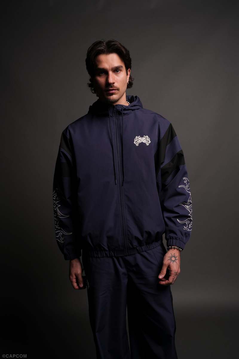 Darc Sport Wolves Hesh Brolic Track Jacket Storm Blue/Black | EKMVC-1370