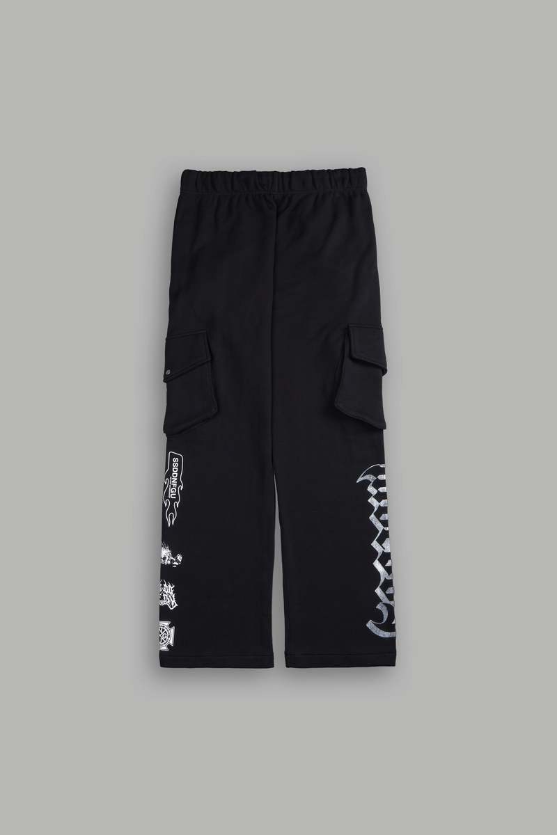 Darc Sport Wolves Represent Bigelow Cargo Sweat Pants Negros | AMLVU-1458