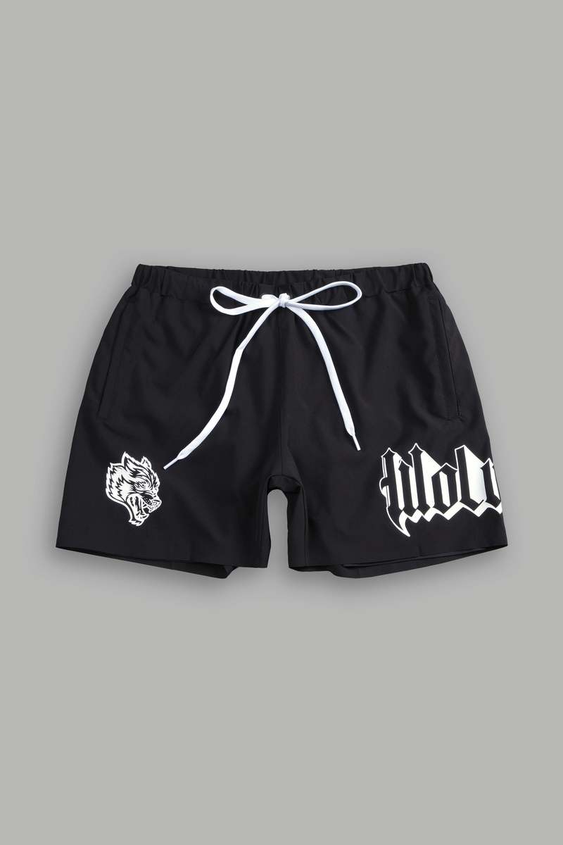 Darc Sport Wolves Represent Compression Shorts Negros | KYCAD-2104